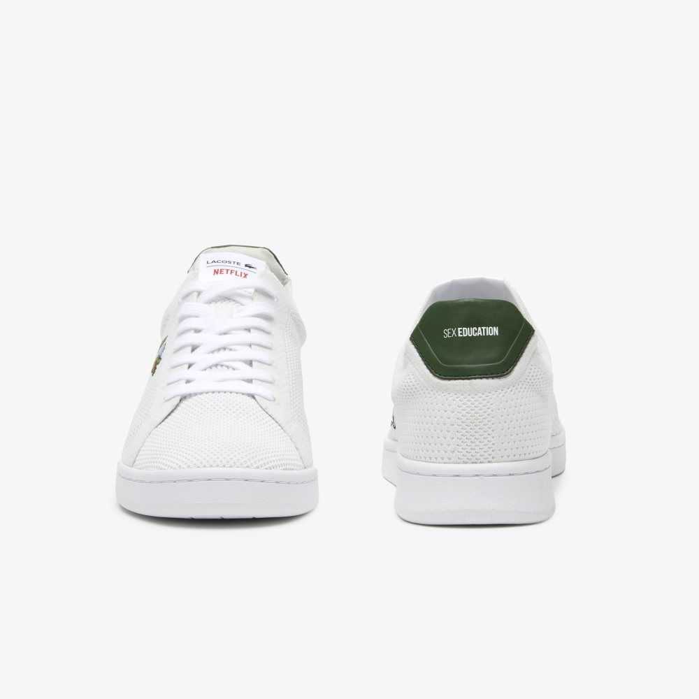 Lacoste x Netflix Sex Education Carnaby Piquee Sneakers White/Green | AHJ-298701