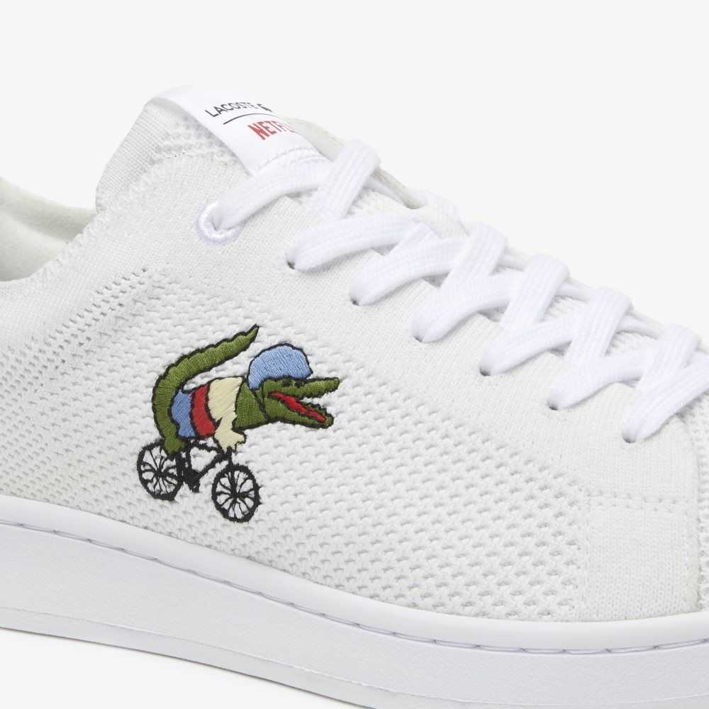 Lacoste x Netflix Sex Education Carnaby Piquee Sneakers White/Green | AHJ-298701