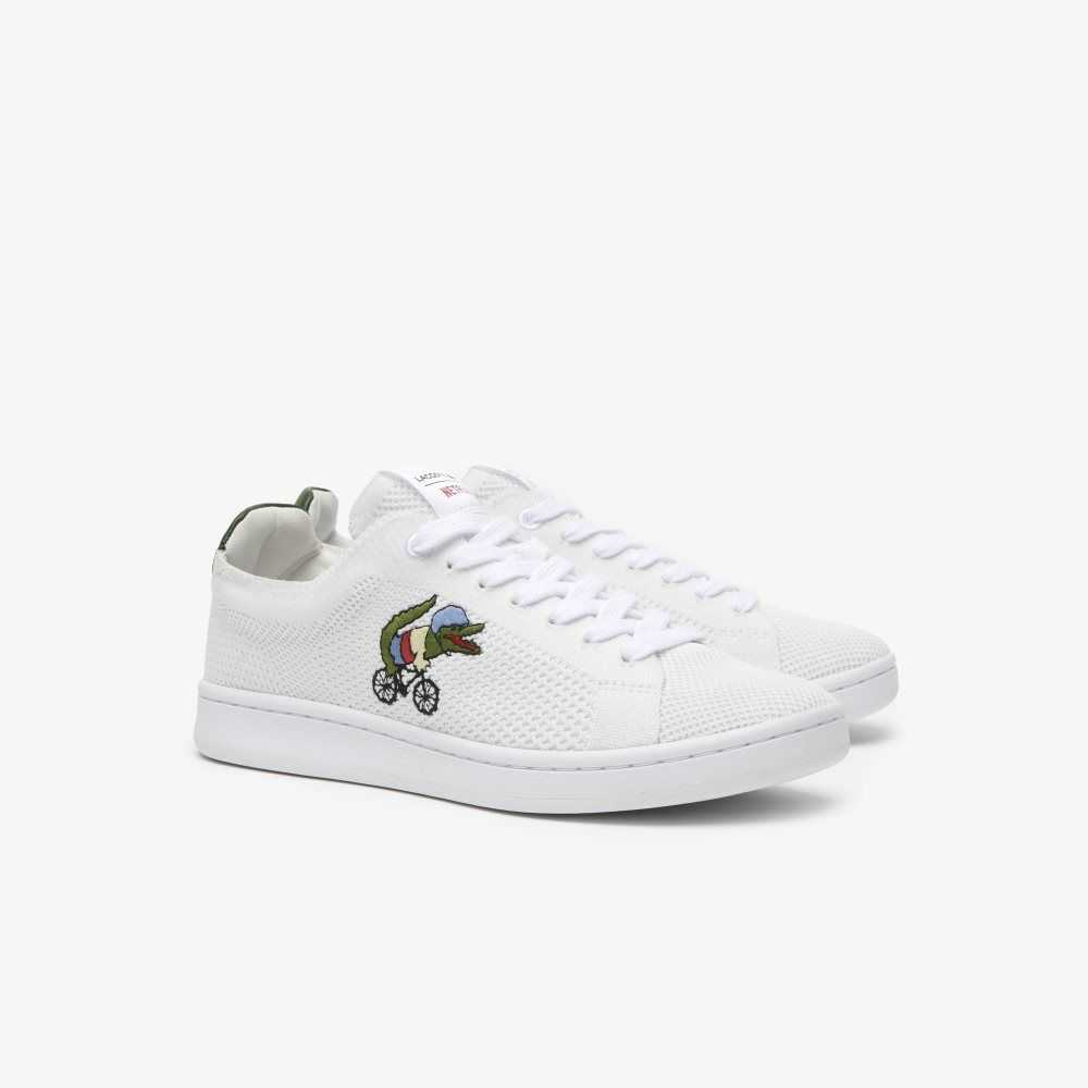 Lacoste x Netflix Sex Education Carnaby Piquee Sneakers White/Green | FOD-724305