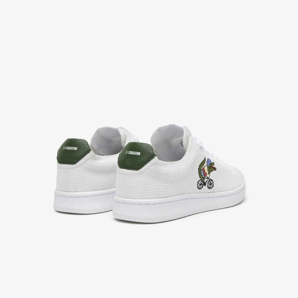 Lacoste x Netflix Sex Education Carnaby Piquee Sneakers White/Green | FOD-724305