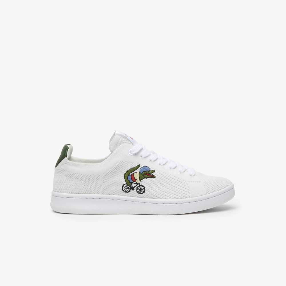 Lacoste x Netflix Sex Education Carnaby Piquee Sneakers White/Green | FOD-724305