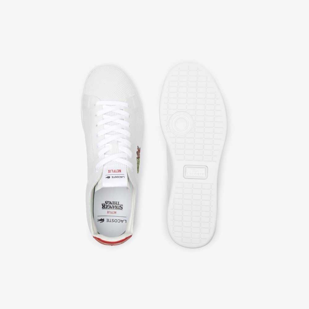 Lacoste x Netflix Stranger Things Carnaby Piquee Sneakers White / Red | LVG-315670