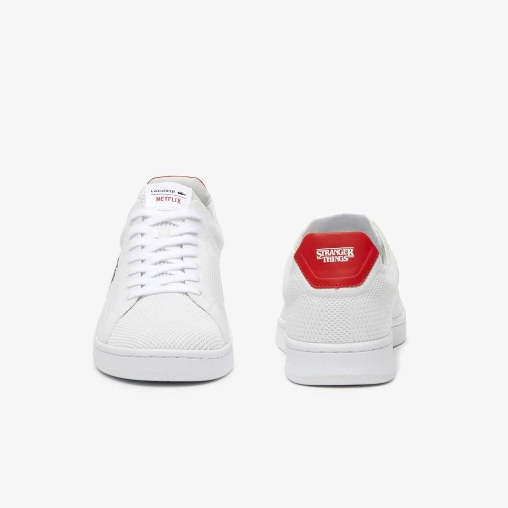 Lacoste x Netflix Stranger Things Carnaby Piquee Sneakers White / Red | LVG-315670