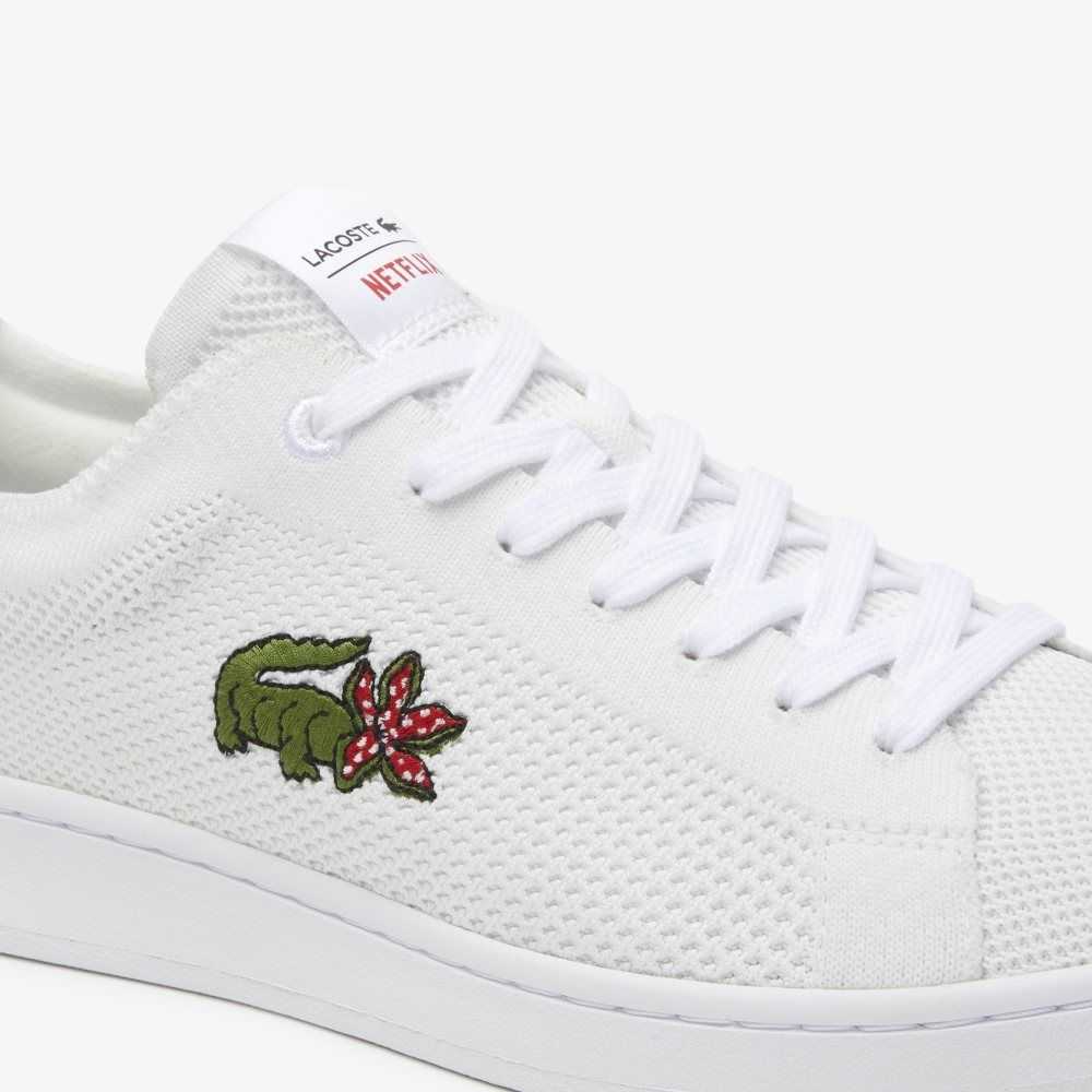 Lacoste x Netflix Stranger Things Carnaby Piquee Sneakers White / Red | LVG-315670