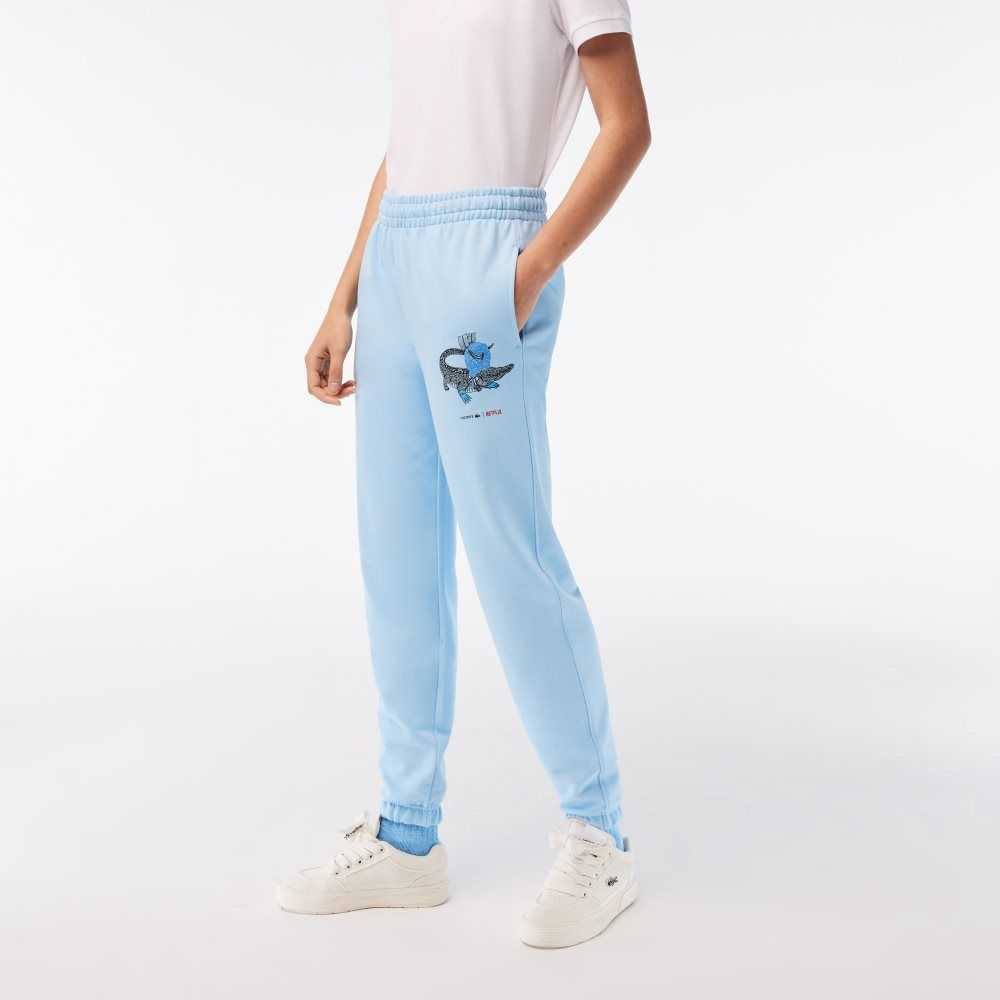 Lacoste x Netflix Super Soft Track Pants Blue | GLW-728160