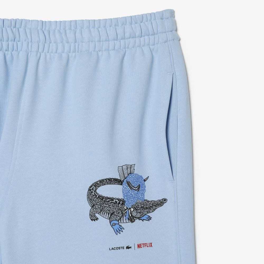 Lacoste x Netflix Super Soft Track Pants Blue | GLW-728160