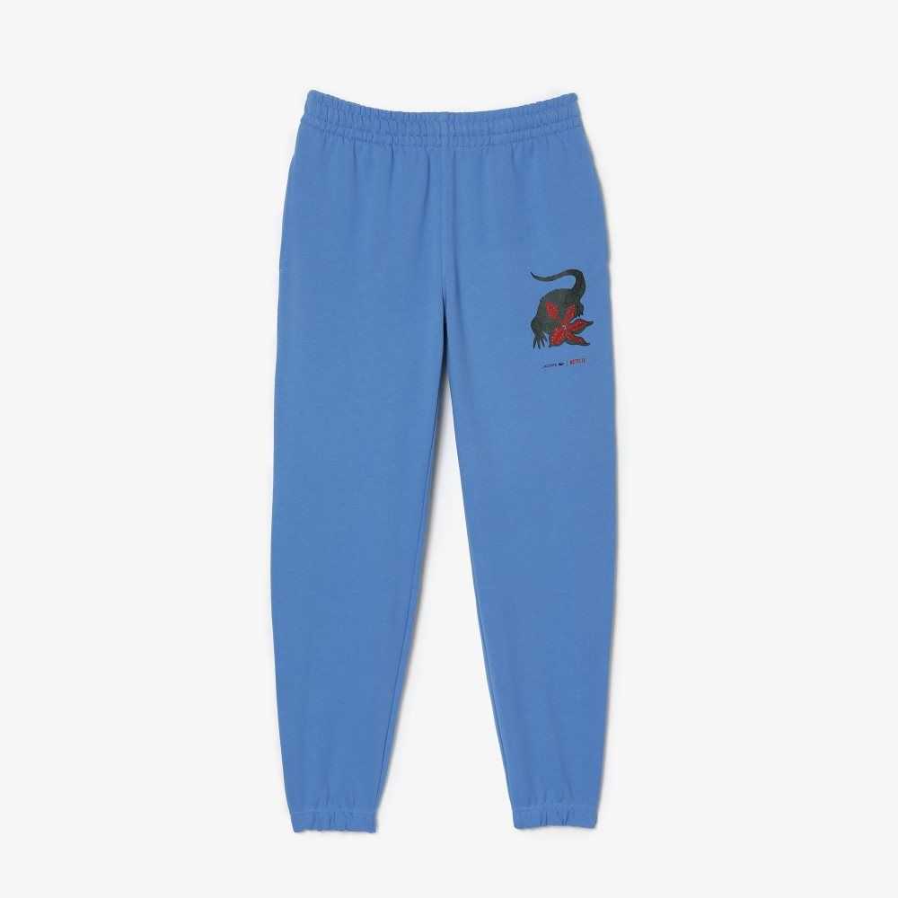 Lacoste x Netflix Super Soft Track Pants Blue | MKU-138204