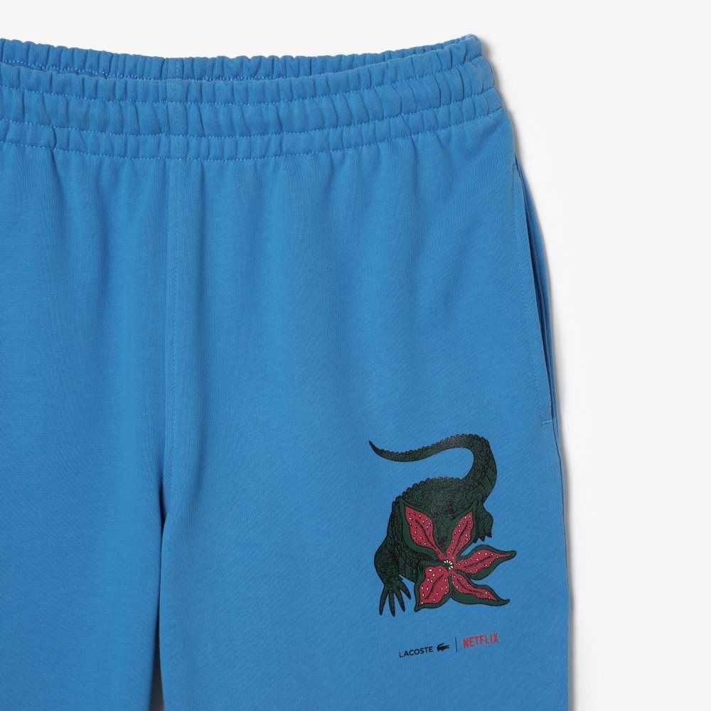 Lacoste x Netflix Super Soft Track Pants Blue | MKU-138204