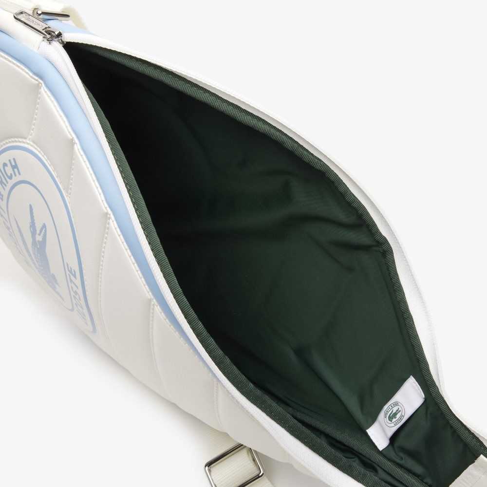 Lacoste x Sporty & Rich Racket Case Blanc Panorama | KZB-280956