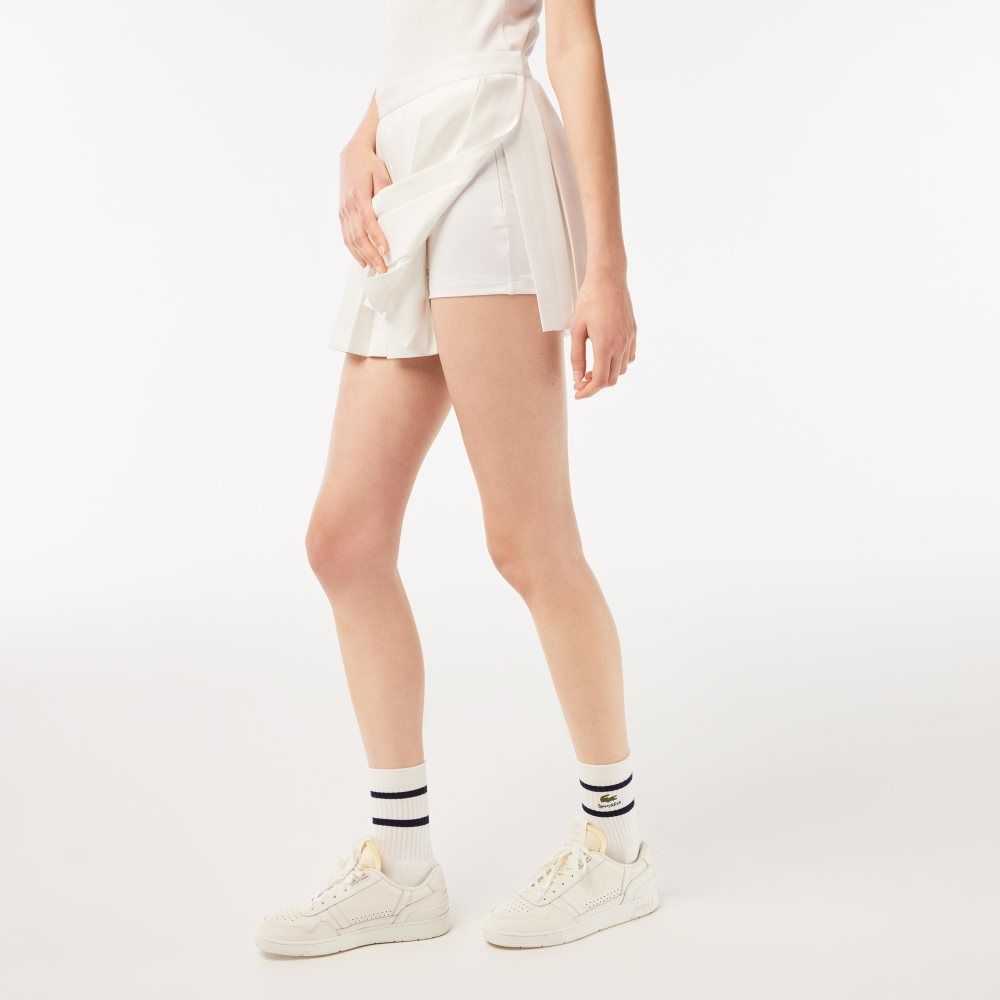 Lacoste x Sporty & Rich Wrap Skirt White | PFQ-109635