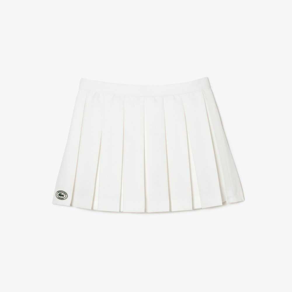 Lacoste x Sporty & Rich Wrap Skirt White | PFQ-109635