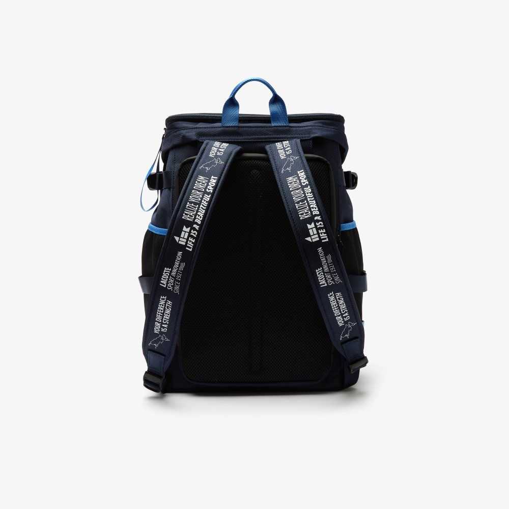 Lacoste x Theo Curin Technical Canvas Backpack Peacoat | BHC-289435