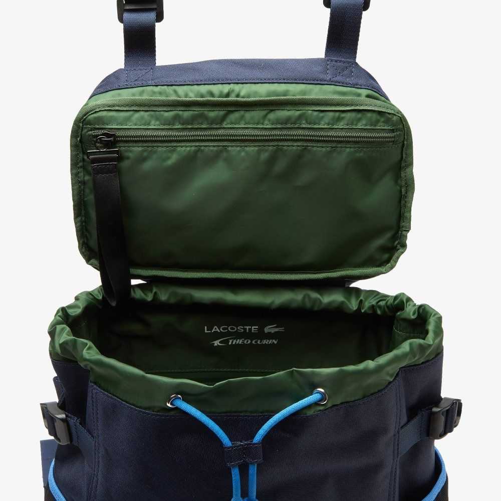 Lacoste x Theo Curin Technical Canvas Backpack Peacoat | BHC-289435